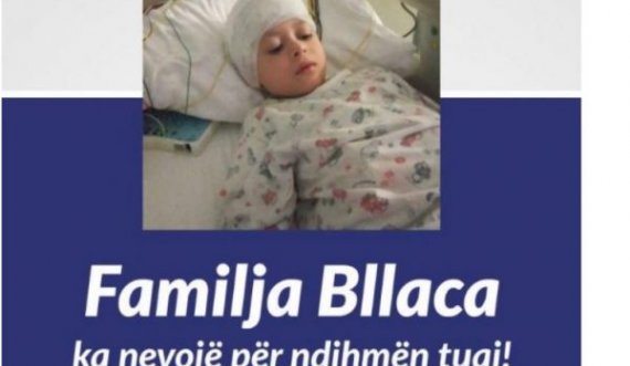 7 vjeçari Noar Bllaca vuan nga një sëmundje e rëndë, kërkohet ndihmë për shërimin e tij