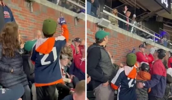 Trump godet një fëmijë në kokë me një top bejsbolli, del video