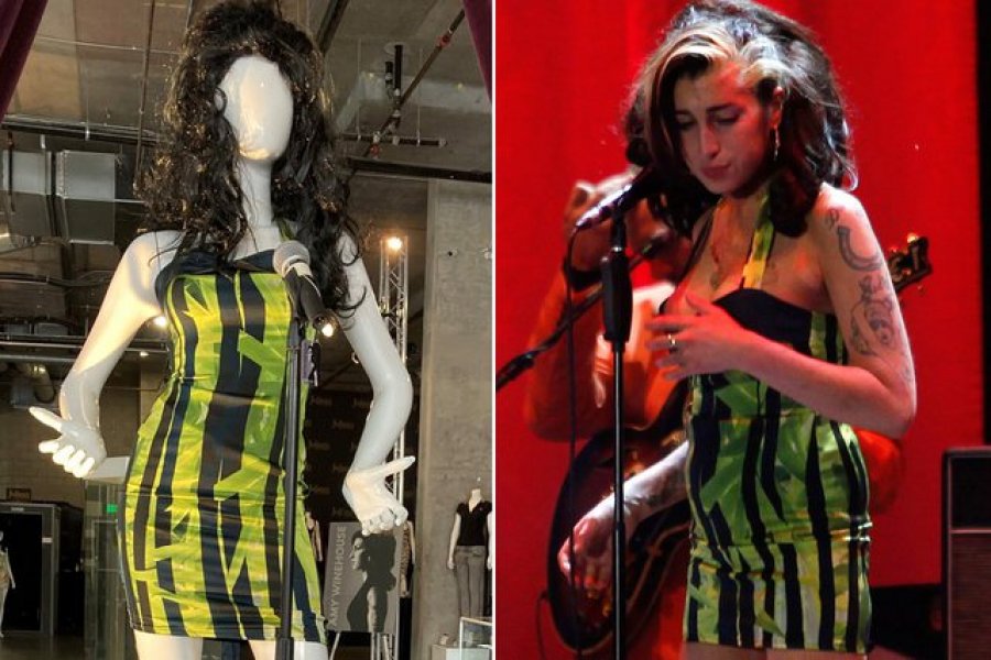 Fustani që këngëtarja Amy Winehouse veshi në koncertin e saj të fundit shitet me një çmim marramendës