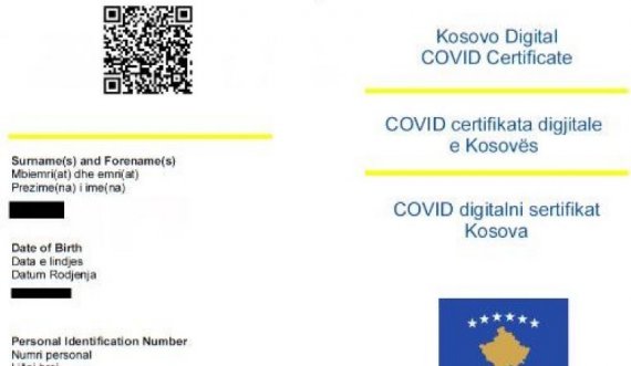 Këto janë dy shtetet e vetme që zyrtarisht njohin certifikatën digjitale të vaksinimit të Kosovës