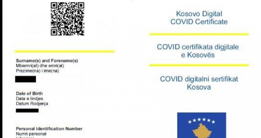 Këto janë dy shtetet e vetme që zyrtarisht njohin certifikatën digjitale të vaksinimit të Kosovës