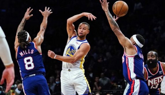 NBA: Curry shkëlqen në fitoren e Warriors ndaj Nets