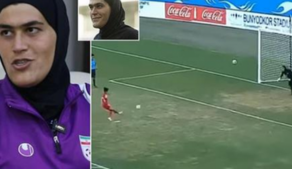 Portierja e ekipit të grave të Iranit e mohon se është burrë, pasi i mbrojti disa penallti