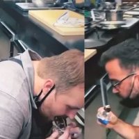 Pushton internetin videoja e punëtorëve të restorantit që hanë për “gazep”