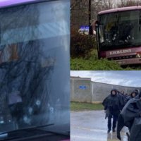 Ngjarja në Deçan/Autobusi largohet nga vendi i ngjarjes