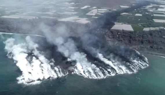 La Palmas po i zgjerohet territori shkaku i lavës vullkanike