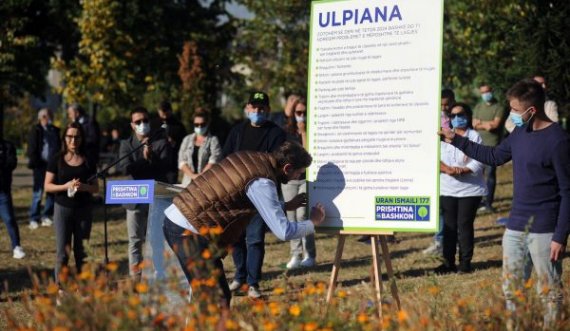 Uran Ismaili nënshkruan zotimet për lagjen Ulpiana