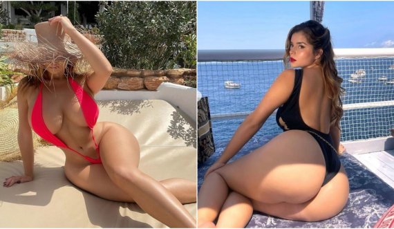 Demi Rose nuk i lë vend imagjinatës, pozon topless dhe tregon të pasmet bombastike 