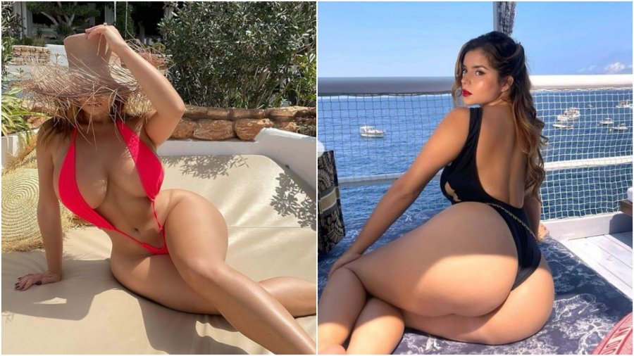 Demi Rose nuk i lë vend imagjinatës, pozon topless dhe tregon të pasmet bombastike 