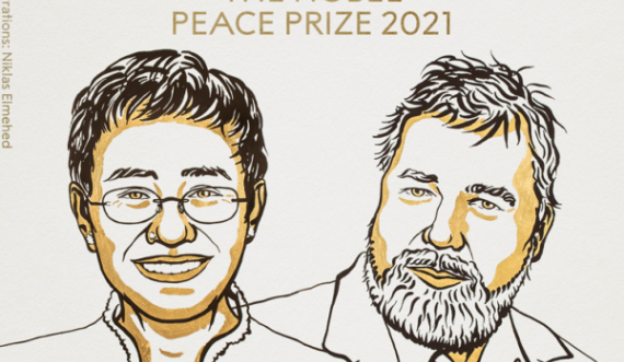 Çmimi Nobel për Paqe u jepet dy gazetarëve