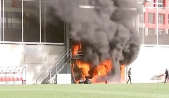  Shpërthejnë flakët në stadiumin e Andorrës, në dyshim ndeshja me Anglinë 