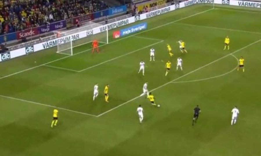 Gol spektakolar nga Isak, Suedia dyfishon epërsinë ndaj Kosovës