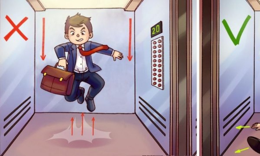  Si të dilni gjallë nga një ashensor që bie? 