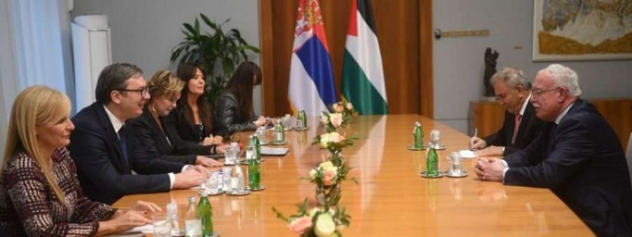 Palestina ia konfirmon Vuçiqit se nuk do ta njohë Kosovën