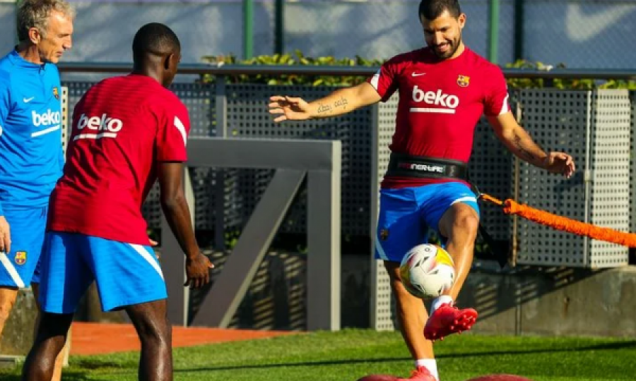 Aguero dhe Dembele rikthehen në stërvitje me ekipin