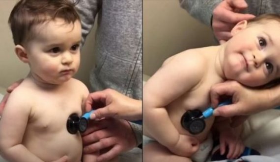 Momente qesharake kur foshnjat takojnë për herë të parë mjekun
