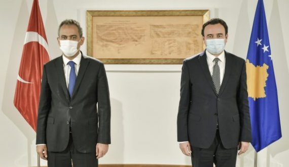 Kryeministri Kurti priti ministrin e Arsimit të Turqisë, Mahmut Özer