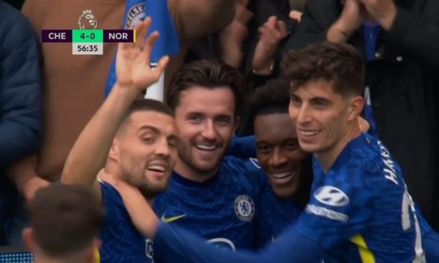 Chelsea po e shkatërron Norwichin e Rashicës, sulmuesi i Kosovës hyri në lojë në minutën e 45’