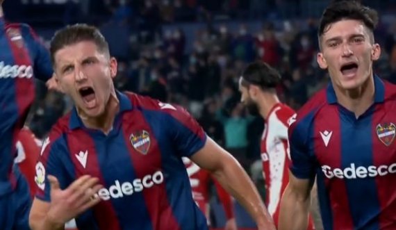 Enis Bardhi i shënon gol Atletico Madridit