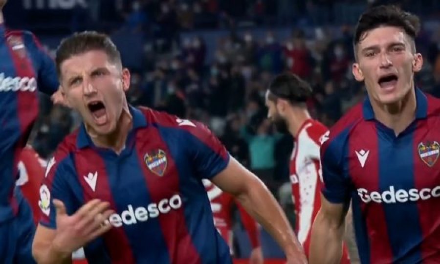 Enis Bardhi i shënon gol Atletico Madridit