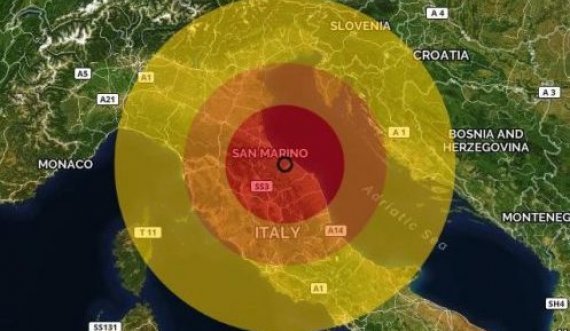 Italia Qendrore goditet nga një tërmet i fuqishëm, ja sa ishte magnituda