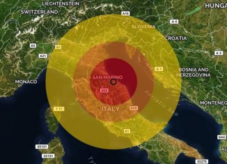 Italia Qendrore goditet nga një tërmet i fuqishëm, ja sa ishte magnituda