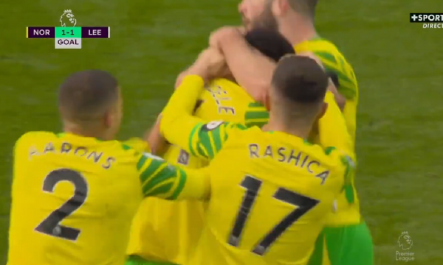 Milot Rashica e regjistron asistin e parë për Norwich City