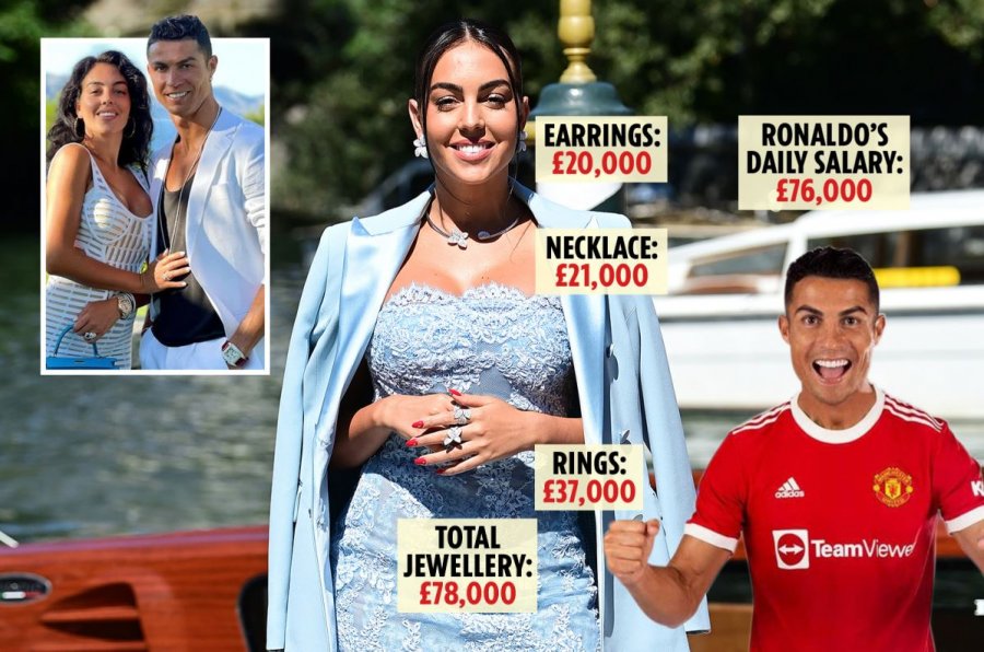 Partnerja e Cristiano Ronaldos shkëlqen në Kanë me diamante me vlerë 107 mijë dollarë