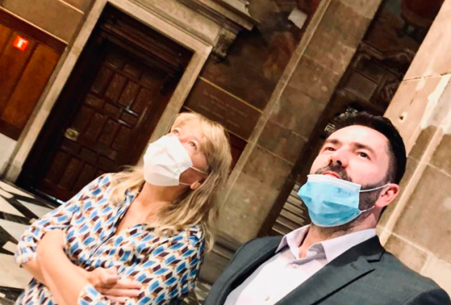 Drejtori Shkodran Tolaj pritet në takim nga Ministrja  e Kulturës së Katalonisë Natàlia Garriga