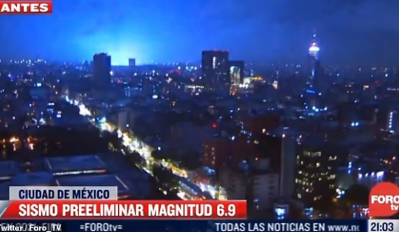 Termeti 7.0 ballë shkaktoi një dritë të çuditshme në Meksikë, qytetarët menduan se ishte “fundi i botës”