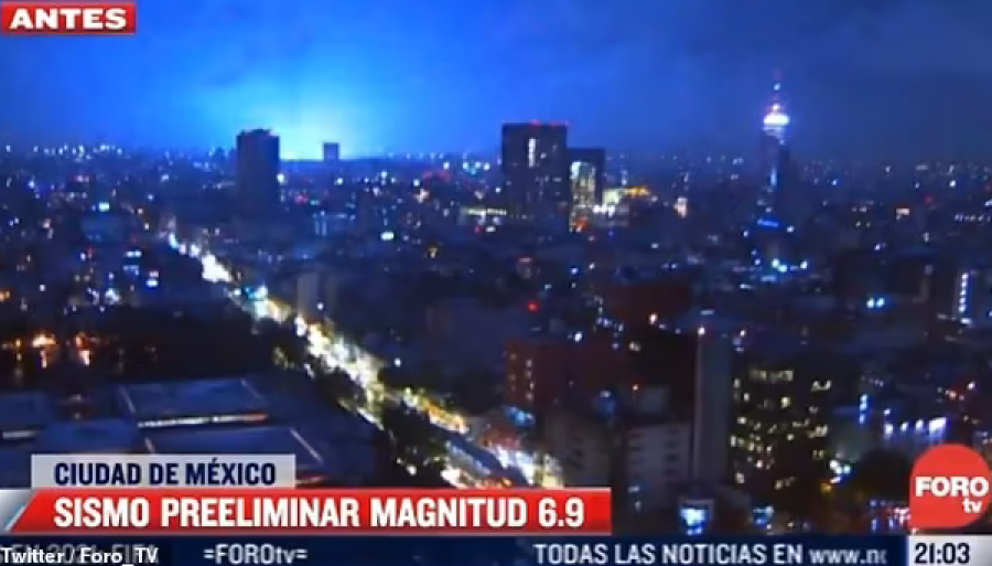 Termeti 7.0 ballë shkaktoi një dritë të çuditshme në Meksikë, qytetarët menduan se ishte “fundi i botës”