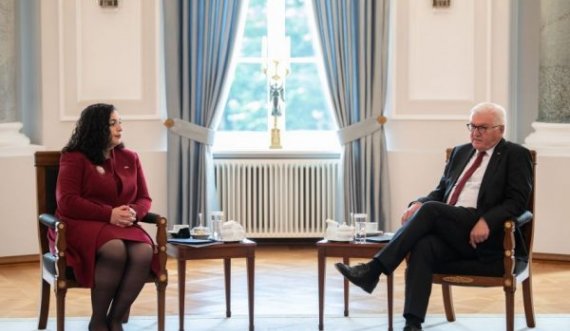 Vjosa Osmani i kërkon presidentit gjerman ndihmë për njohje të reja 
