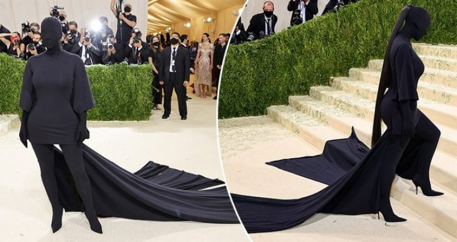 Kim Kardashian sërish ‘i tmerron’ njerëzit, shfaqet komplet në të zeza në Met Gala 2021