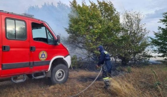 Shuhet zjarri në pyjet e fshatit Topillë të Shtimes
