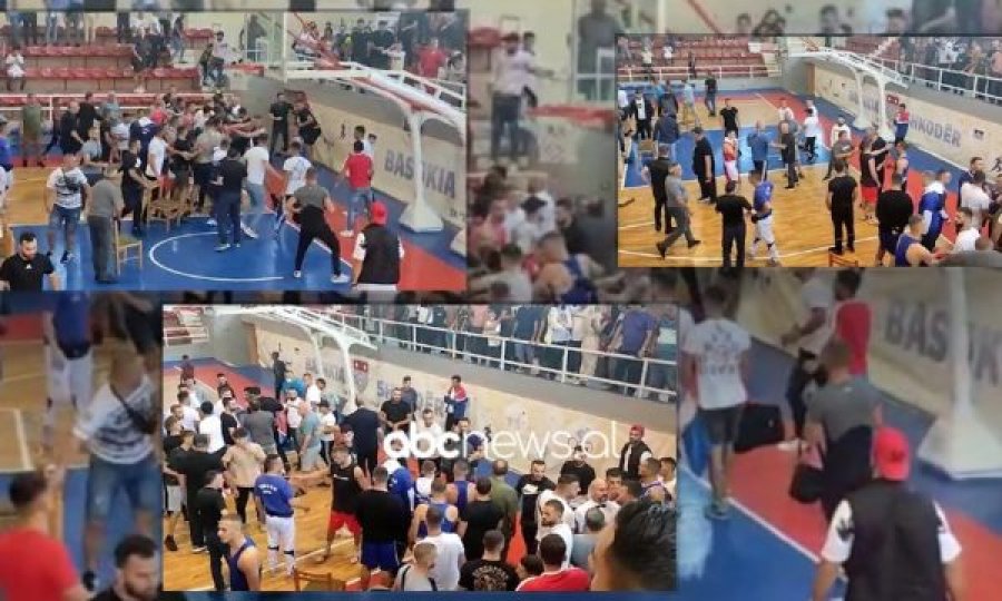 Ndodh në Shqipëri, ndeshja e boksit “zhvendoset” jashtë ringut, edhe tifozët përleshen me karrige
