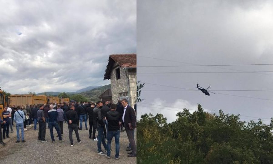 Protesta në kufirin Kosovë – Serbi, situata po monitorohet edhe me helikopter
