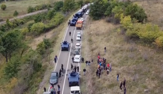 Situata në veri, pamje nga droni në Jarinje