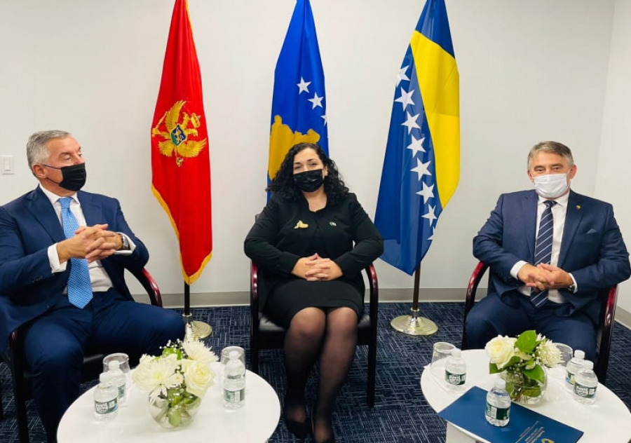  Presidentët e Kosovës, Malit të Zi e Bosnjës shprehen të shqetësuar për zhvillimet e fundit në rajon 