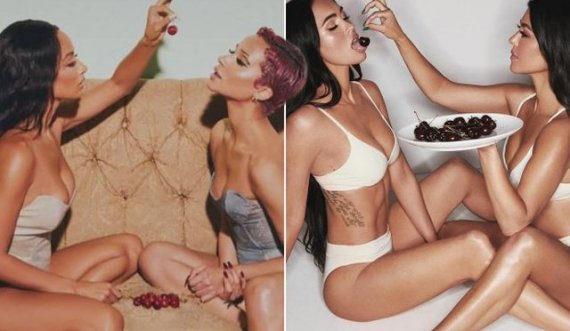 Fotot sek*i të Kourtney Kardashian dhe Megan Fox bënë xhiron e rrjetit, por Kim Kardiashian akuzohet për kopjim të idesë