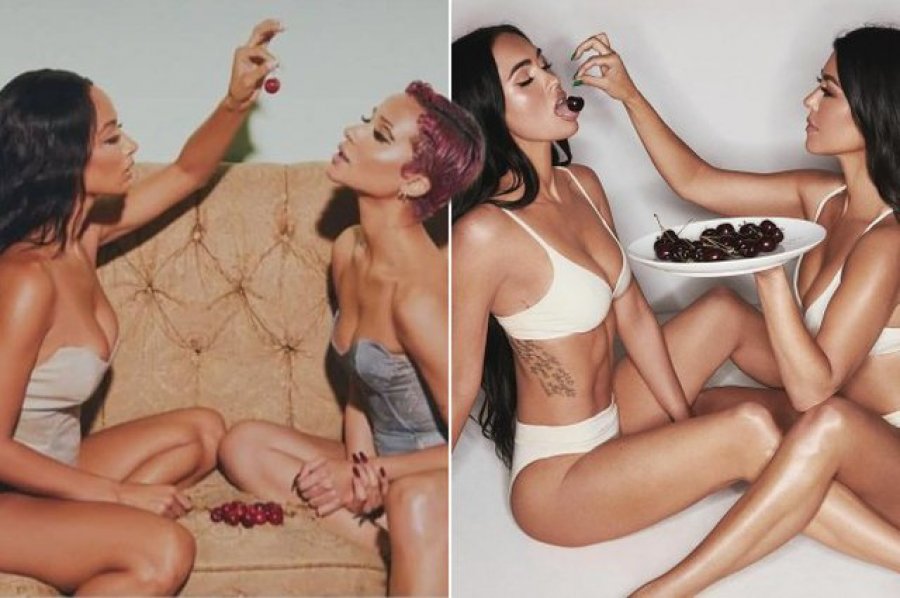 Fotot sek*i të Kourtney Kardashian dhe Megan Fox bënë xhiron e rrjetit, por Kim Kardiashian akuzohet për kopjim të idesë