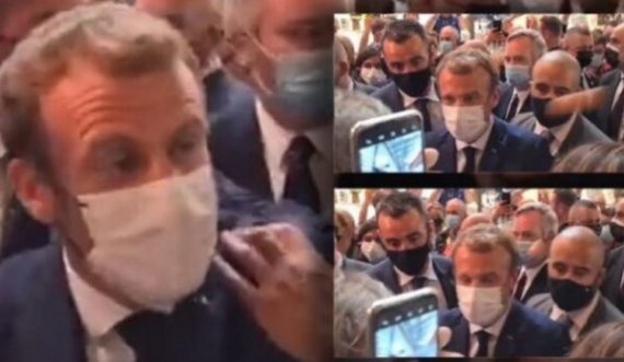 Macron goditet me vezë gjatë një vizite në shfaqjen e restoranteve
