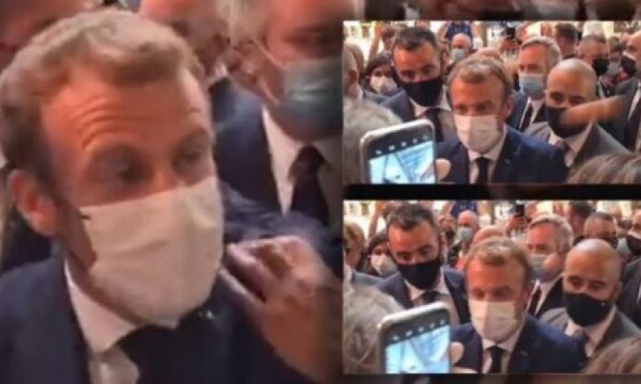 Macron goditet me vezë gjatë një vizite në shfaqjen e restoranteve