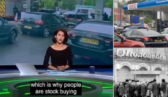 Mediat ruse tallen me mangësitë e furnizimit dhe radhët e gjata për karburant në Britani