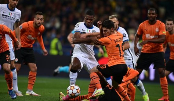 Shakhtar vs Inter, mbyllet pjesa e parë 