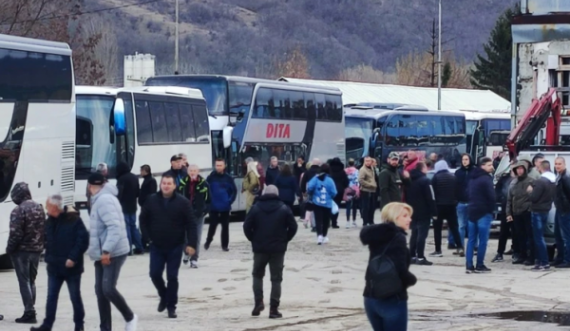 Numri i autobusëve që u nisën në mëngjes për Serbi