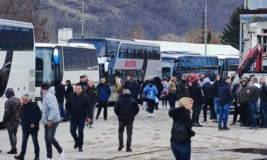 Numri i autobusëve që u nisën në mëngjes për Serbi