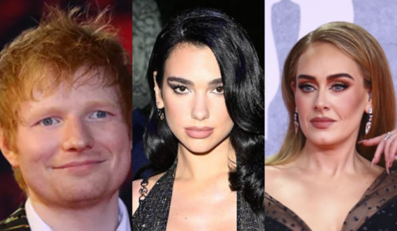 Krah Adele dhe Ed Sheeran, Dua Lipa nominohet në çmimet “Ivor Novello”