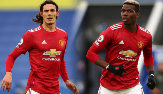 Pogba dhe Cavani në mesin e gjashtë futbollistëve që do të largohen nga Man United