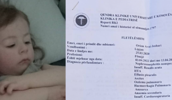 Kërkohet ndihmë financiare për dy vjeçarin nga Lipjani për shërim jashtë vendit