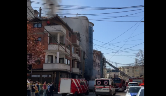 Shpëtohet një fëmijë nga zjarri i madh në Prishtinë